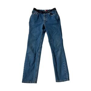 Vintage Tommy Hilfiger High Waisted Mom Jeans Spell Out 28” Waist Sz 8